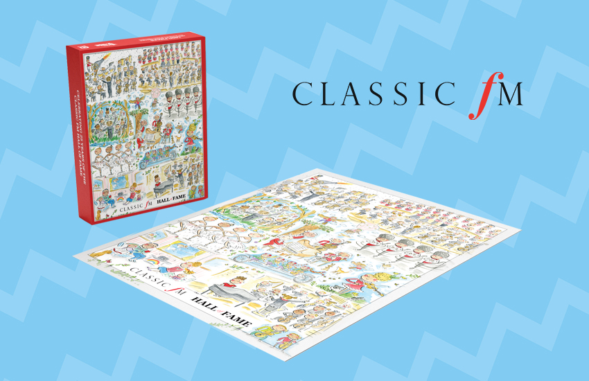 Limited edition jigsaw puzzle of the Classic FM Hall of Fame
